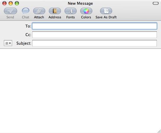 A new message in OS X Mail